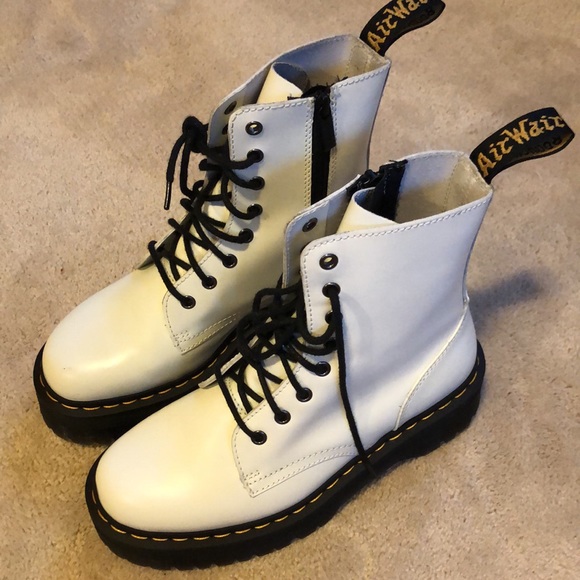 white doc martens size 9